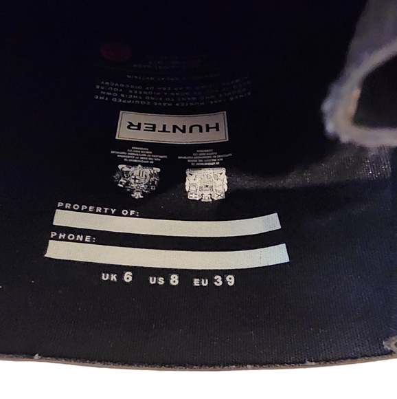 Hunter Tall Black Gloss Adjustable Boots 8 - Picture 8 of 16